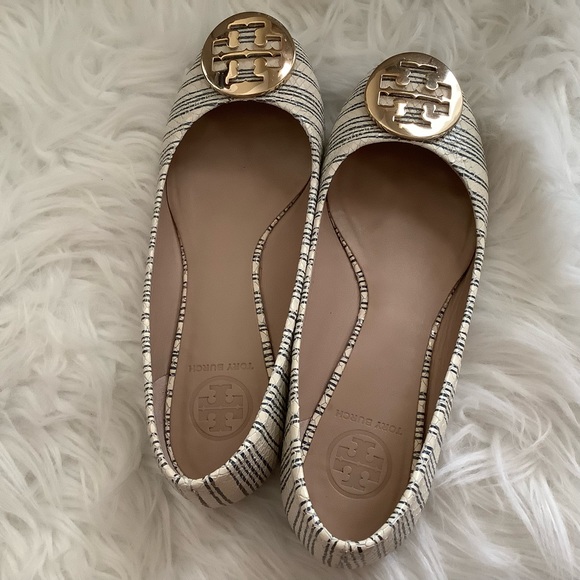 TORY BURCH Reva Snakeskin Piano Stripe - Picture 2 of 7